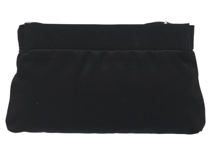 Borsa a tracolla Salvatore Ferragamo Vala Raso Nero Argento Auth 196662A - vista 2