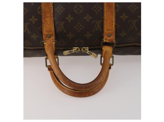 LOUIS VUITTON Monogram Keepall Bandouliere 50 Borsa Boston M41416 LV Auth 193785 Monogramma - vista 8