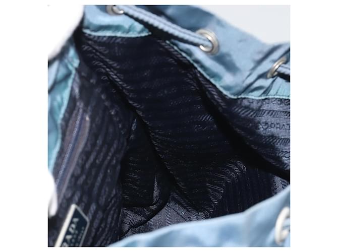 PRADA Rucksack Nylon Hellblau Silber Auth 192533 - Ansicht 24