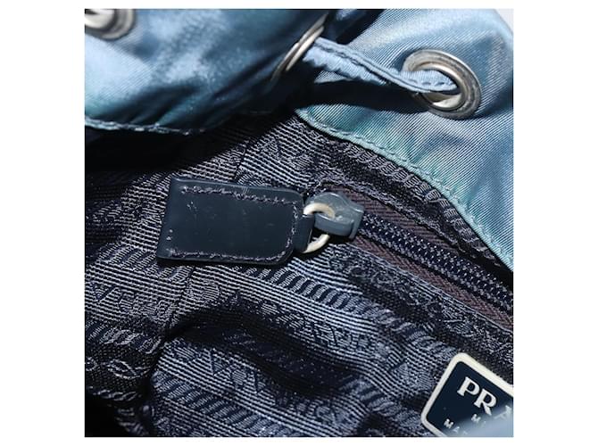 PRADA Rucksack Nylon Hellblau Silber Auth 192533 - Ansicht 26