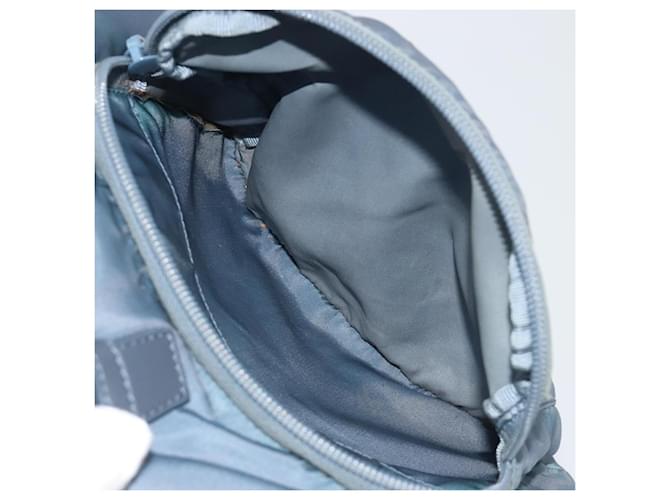 PRADA Rucksack Nylon Hellblau Silber Auth 192533 - Ansicht 28