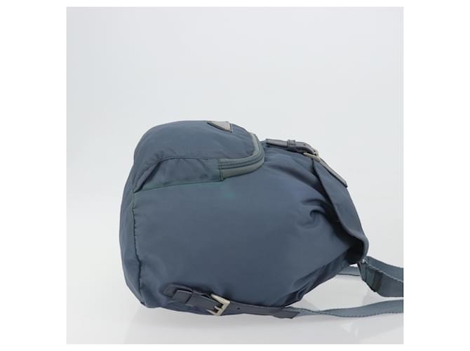 PRADA Rucksack Nylon Hellblau Silber Auth 192533 - Ansicht 3
