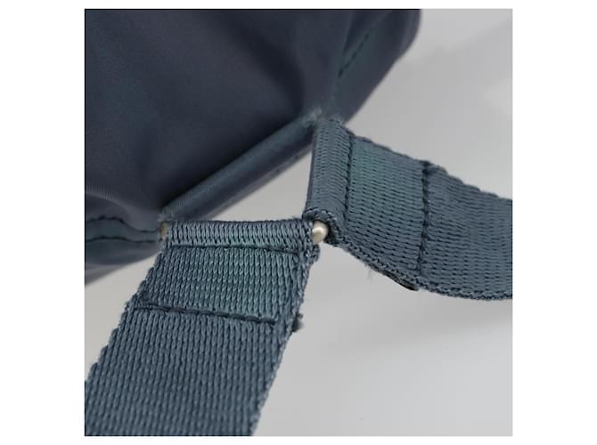 PRADA Rucksack Nylon Hellblau Silber Auth 192533 - Ansicht 7
