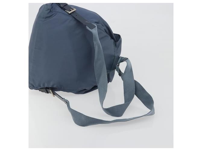 PRADA Rucksack Nylon Hellblau Silber Auth 192533 - Ansicht 8