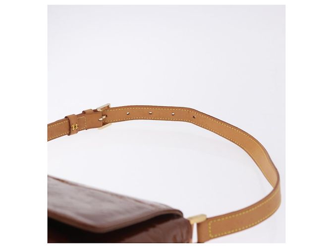 LOUIS VUITTON Monogram Vernis Thompson Street Bag Bronze M91124 LV Auth BA14985 Bronzo - vista 14