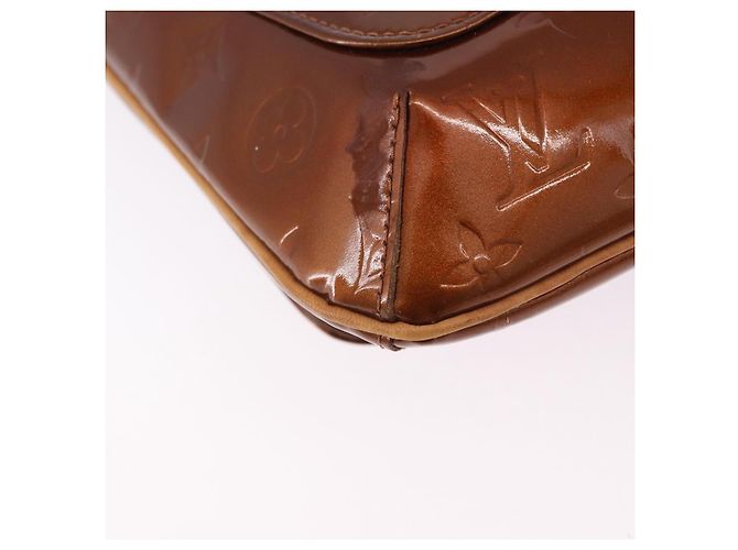 LOUIS VUITTON Monogram Vernis Thompson Street Bag Bronze M91124 LV Auth BA14985 Bronzo - vista 17