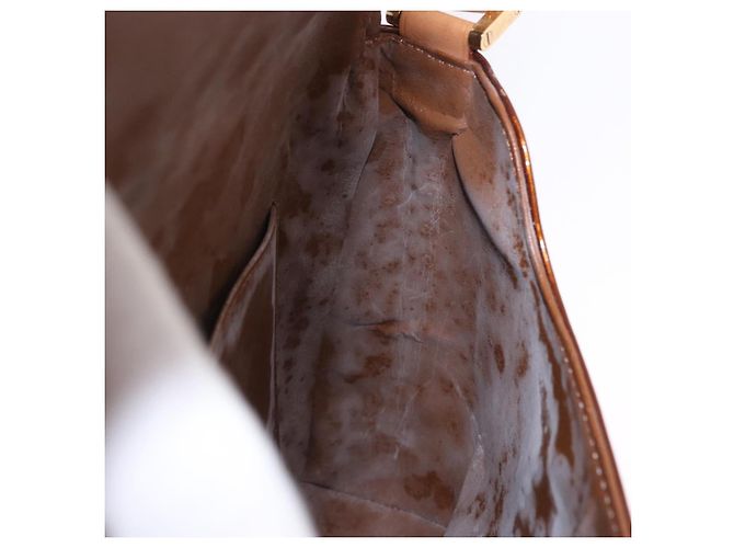 LOUIS VUITTON Monogram Vernis Thompson Street Bag Bronze M91124 LV Auth BA14985 Bronzo - vista 21