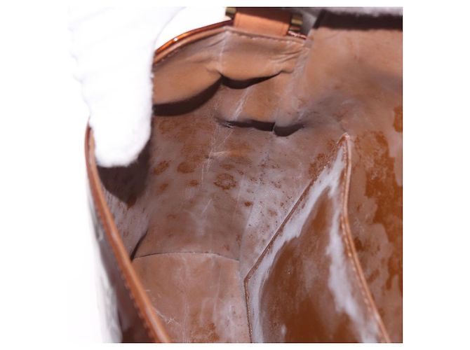 LOUIS VUITTON Monogram Vernis Thompson Street Bag Bronze M91124 LV Auth BA14985 Bronzo - vista 22