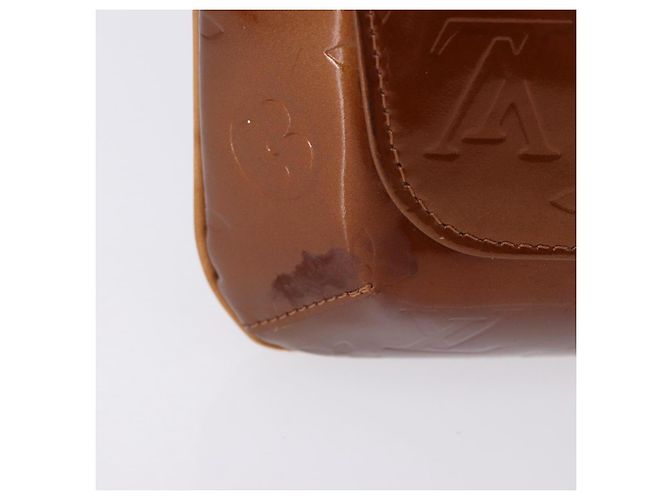 LOUIS VUITTON Monogram Vernis Thompson Street Bag Bronze M91124 LV Auth BA14985 Bronzo - vista 3