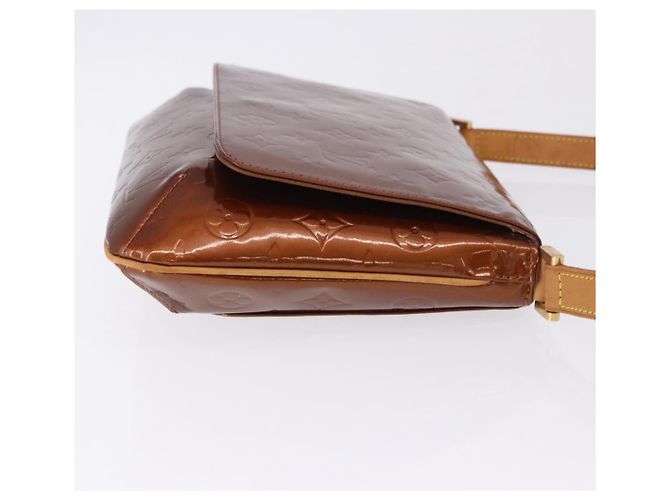 LOUIS VUITTON Monogram Vernis Thompson Street Bag Bronze M91124 LV Auth BA14985 Bronzo - vista 4