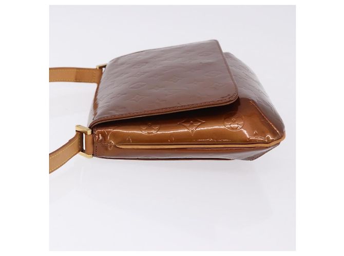 LOUIS VUITTON Monogram Vernis Thompson Street Bag Bronze M91124 LV Auth BA14985 Bronzo - vista 5