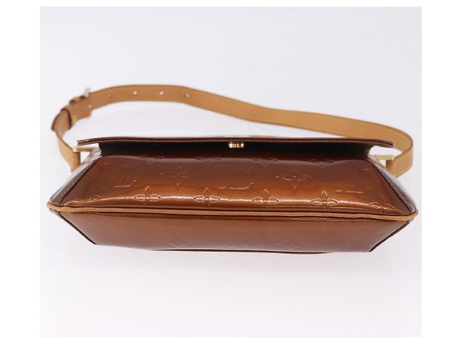 LOUIS VUITTON Monogram Vernis Thompson Street Bag Bronze M91124 LV Auth BA14985 Bronzo - vista 6