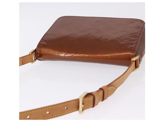 LOUIS VUITTON Monogram Vernis Thompson Street Bag Bronze M91124 LV Auth BA14985 Bronzo - vista 7