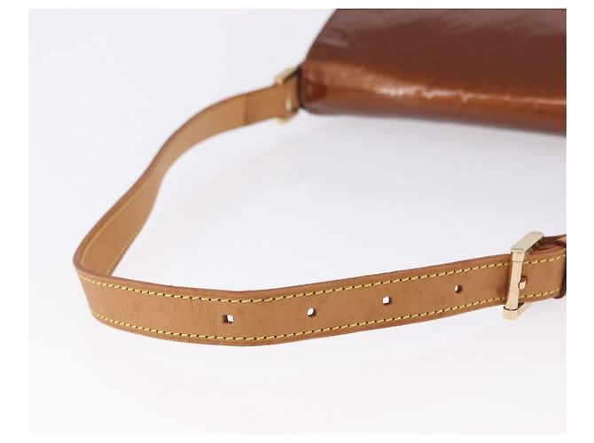 LOUIS VUITTON Monogram Vernis Thompson Street Bag Bronze M91124 LV Auth BA14985 Bronzo - vista 8