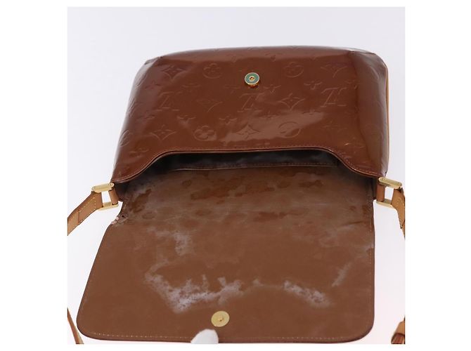 LOUIS VUITTON Monogram Vernis Thompson Street Bag Bronze M91124 LV Auth BA14985 Bronzo - vista 9