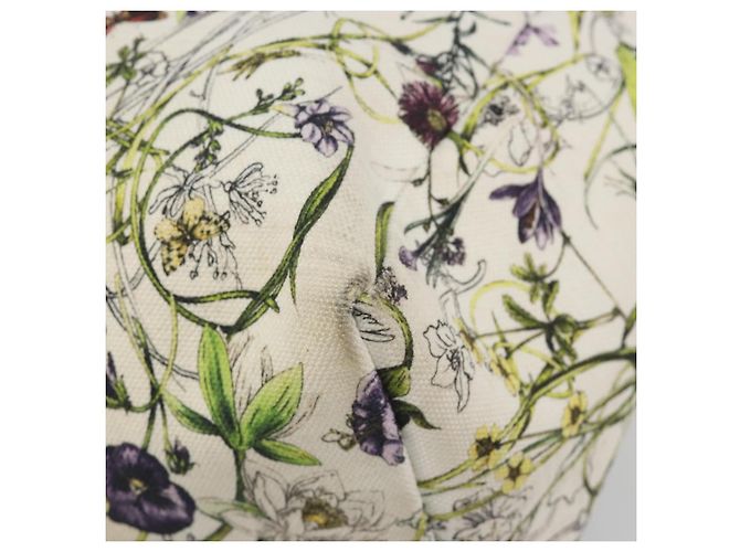Borsa Tote GUCCI Flora Canvas Multicolor 282439 Auth 197013A Multicolore - vista 15