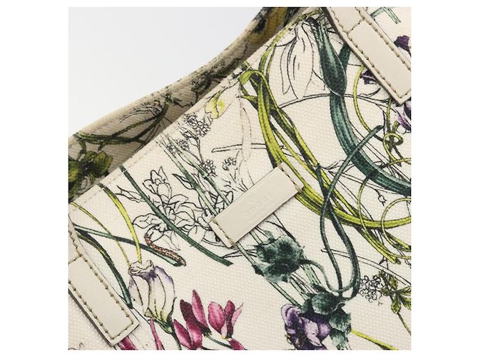 Borsa Tote GUCCI Flora Canvas Multicolor 282439 Auth 197013A Multicolore - vista 17