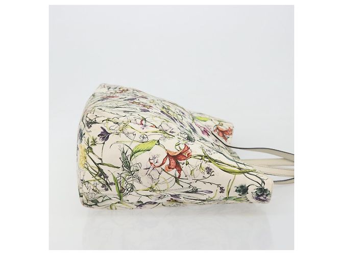 Borsa Tote GUCCI Flora Canvas Multicolor 282439 Auth 197013A Multicolore - vista 3