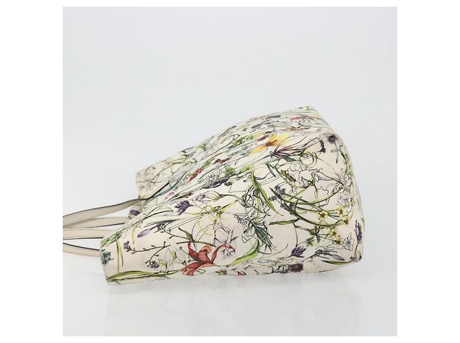 Borsa Tote GUCCI Flora Canvas Multicolor 282439 Auth 197013A Multicolore - vista 4