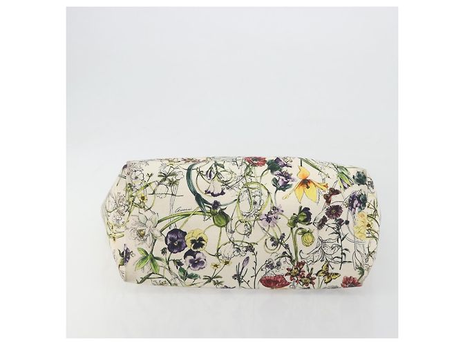 Borsa Tote GUCCI Flora Canvas Multicolor 282439 Auth 197013A Multicolore - vista 5