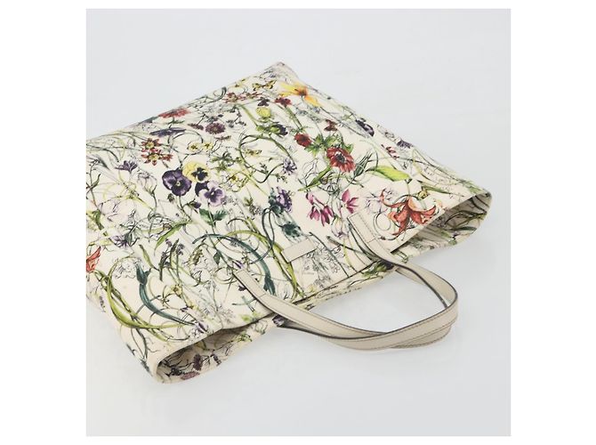 Borsa Tote GUCCI Flora Canvas Multicolor 282439 Auth 197013A Multicolore - vista 6