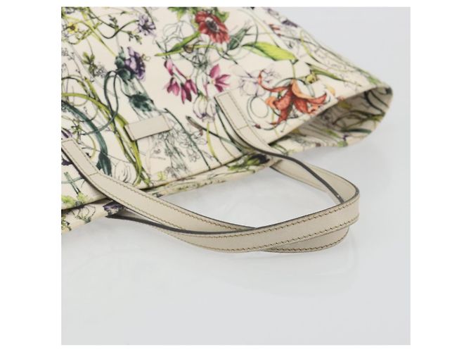Borsa Tote GUCCI Flora Canvas Multicolor 282439 Auth 197013A Multicolore - vista 7