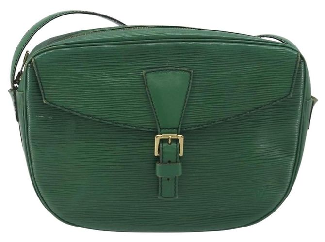 Borsa a tracolla LOUIS VUITTON Epi Jeune Fille MM Verde M52154 LV Auth 197191 - vista 13