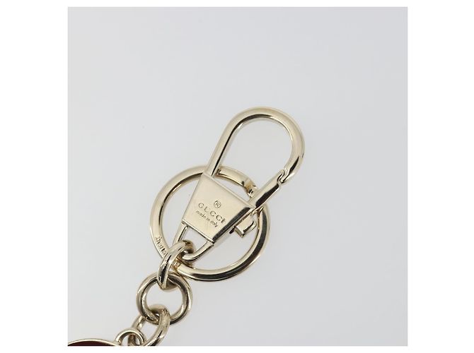 GUCCI Porte-clés Interlocking G Métal Doré Auth 196720M - vue 3