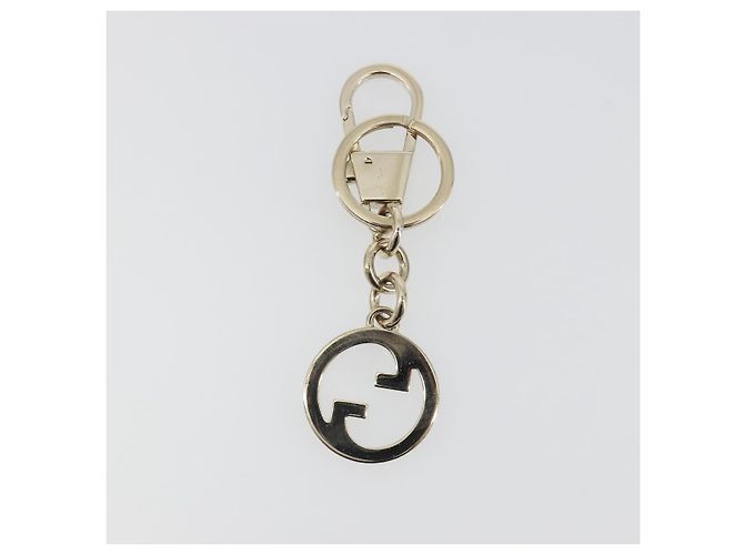 GUCCI Porte-clés Interlocking G Métal Doré Auth 196720M - vue 6