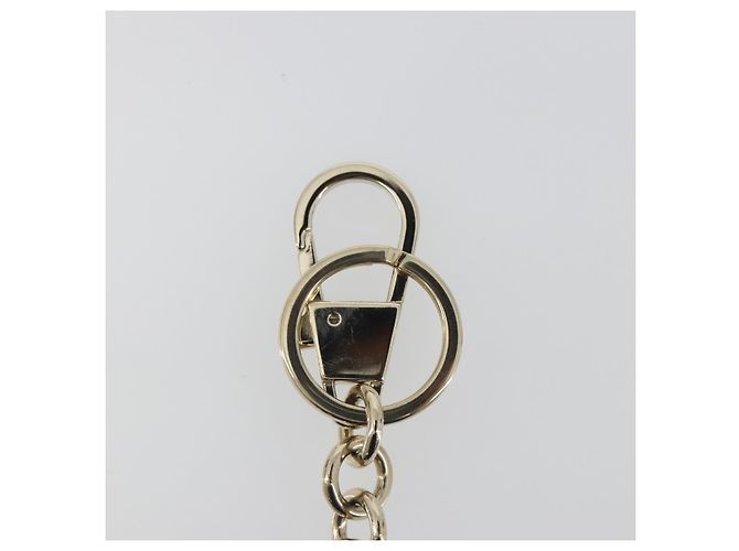 GUCCI Porte-clés Interlocking G Métal Doré Auth 196720M - vue 7