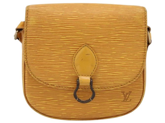 LOUIS VUITTON Epi Saint Cloud PM Shoulder Bag Yellow M52219 LV Auth 196426 Giallo - vista 13