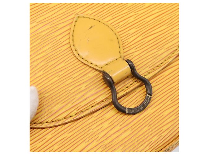 LOUIS VUITTON Epi Saint Cloud PM Shoulder Bag Yellow M52219 LV Auth 196426 Giallo - vista 17