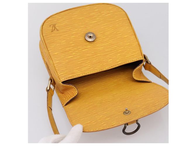 LOUIS VUITTON Epi Saint Cloud PM Shoulder Bag Yellow M52219 LV Auth 196426 Giallo - vista 18