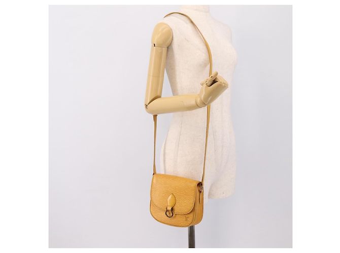 LOUIS VUITTON Epi Saint Cloud PM Shoulder Bag Yellow M52219 LV Auth 196426 Giallo - vista 23