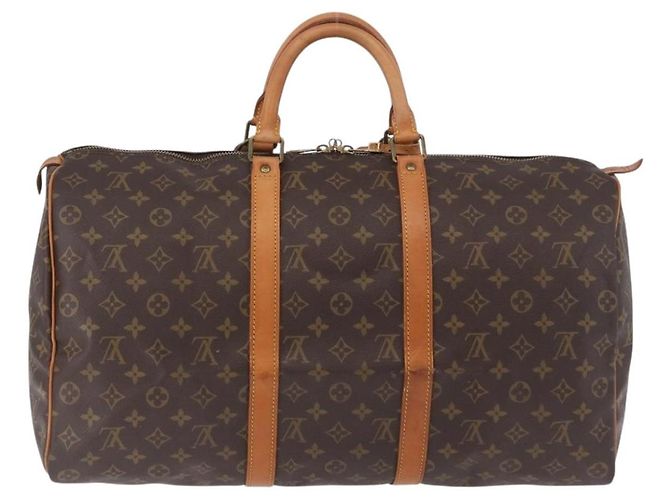LOUIS VUITTON Monogram Keepall 50 Boston Bag M41426 LV Auth 194934V Monogramma - vista 2