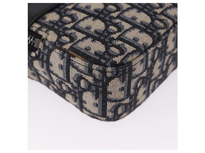 Borsa a tracolla Christian Dior Trotter Canvas Navy Silver Auth 198731V Argento Blu navy - vista 14