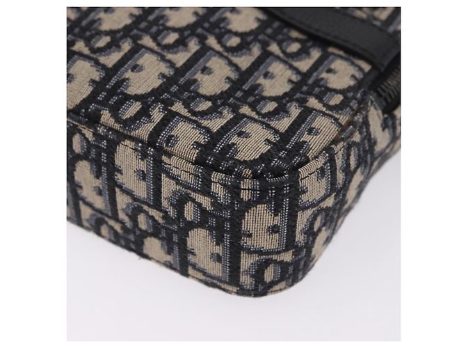 Borsa a tracolla Christian Dior Trotter Canvas Navy Silver Auth 198731V Argento Blu navy - vista 15