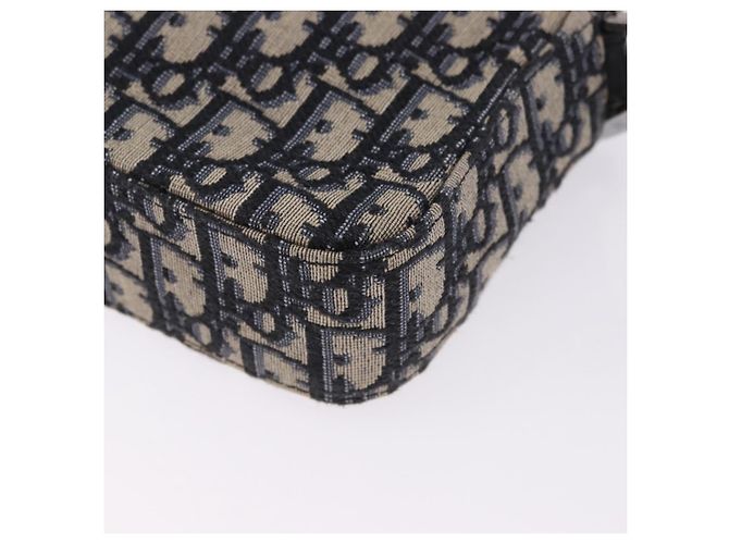 Borsa a tracolla Christian Dior Trotter Canvas Navy Silver Auth 198731V Argento Blu navy - vista 17