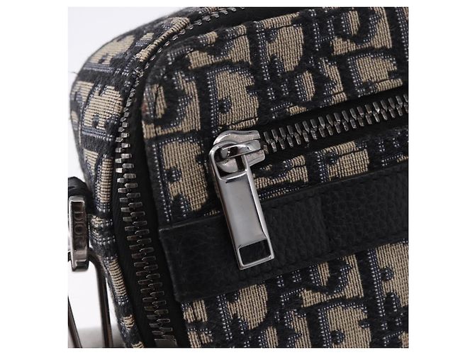 Borsa a tracolla Christian Dior Trotter Canvas Navy Silver Auth 198731V Argento Blu navy - vista 19