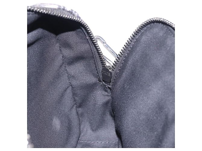 Borsa a tracolla Christian Dior Trotter Canvas Navy Silver Auth 198731V Argento Blu navy - vista 21