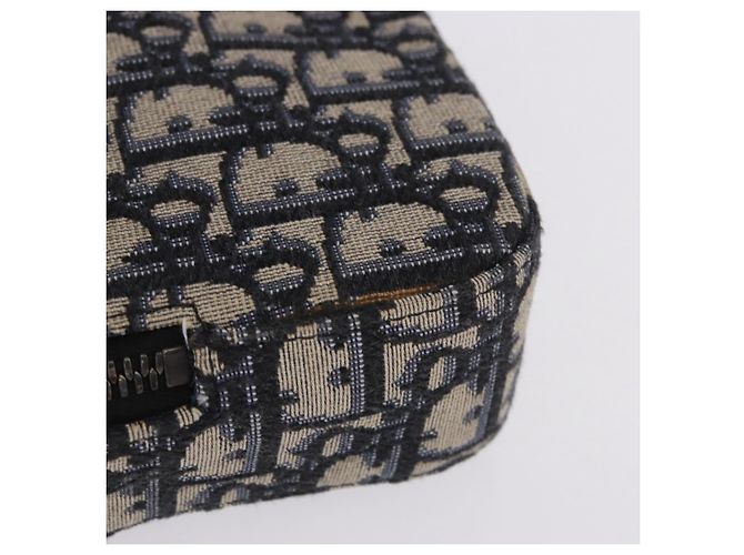 Borsa a tracolla Christian Dior Trotter Canvas Navy Silver Auth 198731V Argento Blu navy - vista 5