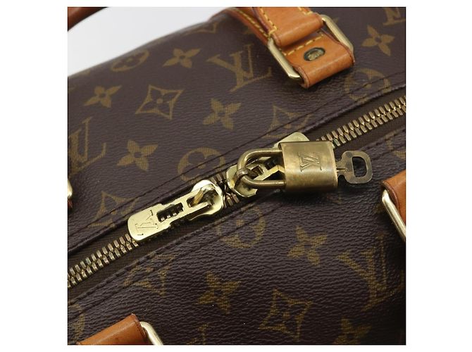 LOUIS VUITTON Monogram Keepall 50 Boston Bag M41426 LV Auth 194386A Monogramma - vista 10