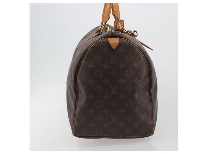 LOUIS VUITTON Monogram Keepall 50 Boston Bag M41426 LV Auth 194386A Monogramma - vista 3