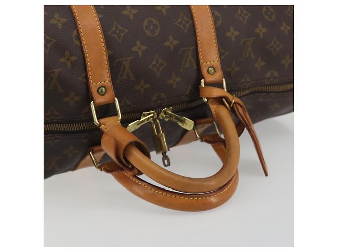 LOUIS VUITTON Monogram Keepall 50 Boston Bag M41426 LV Auth 194386A Monogramma - vista 7