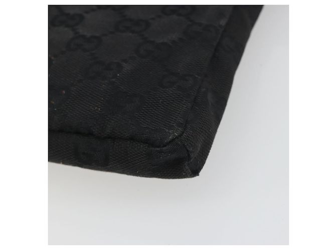 Riñonera GUCCI GG Canvas Negra Plata 28566 Auth 194295 Negro - vista 17