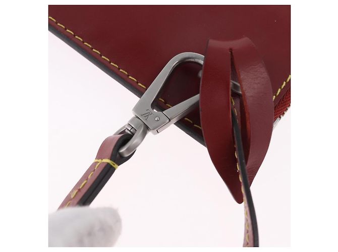 LOUIS VUITTON Epi Twist Bucket Pouch Pouch Red Silver LV Auth 196949 Argento Rosso - vista 10