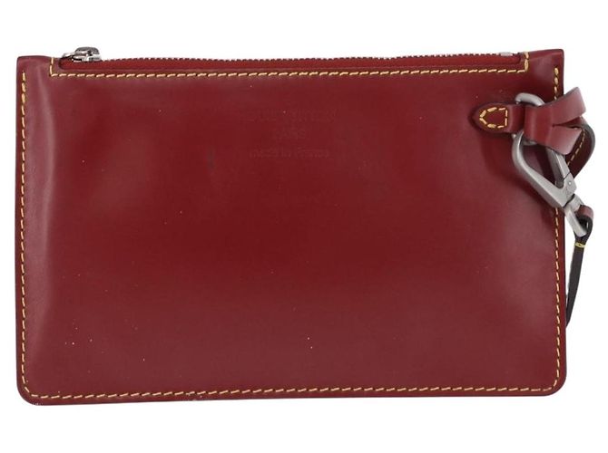 LOUIS VUITTON Epi Twist Bucket Pouch Pouch Red Silver LV Auth 196949 Argento Rosso - vista 13