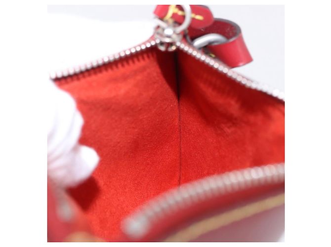 LOUIS VUITTON Epi Twist Bucket Pouch Pouch Red Silver LV Auth 196949 Argento Rosso - vista 19