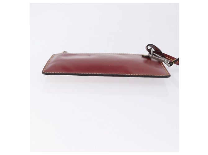 LOUIS VUITTON Epi Twist Bucket Pouch Pouch Red Silver LV Auth 196949 Argento Rosso - vista 5