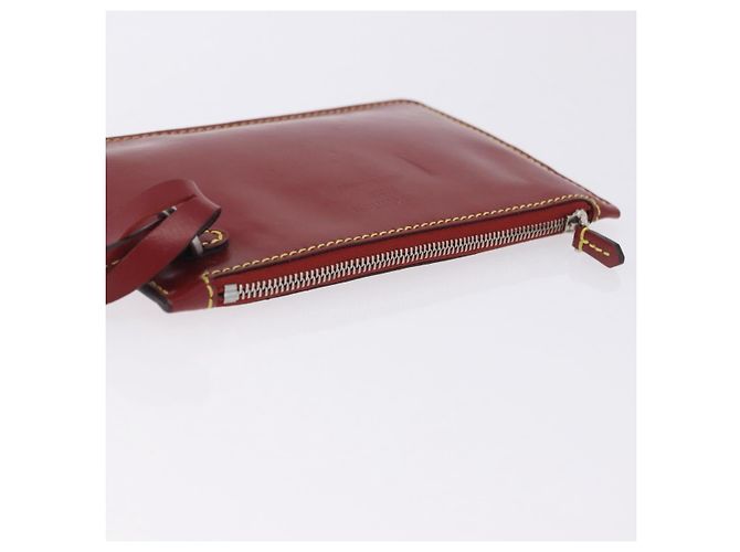 LOUIS VUITTON Epi Twist Bucket Pouch Pouch Red Silver LV Auth 196949 Argento Rosso - vista 6